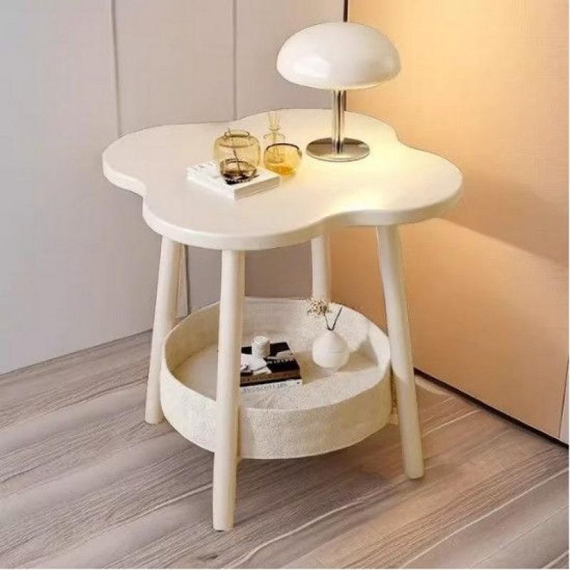 Creative Two-Layer Outdoor Table for Girls' Birthday, Casual Storage, Irregular Design - Free Shipping