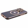 For iPhone 14 Pro Max TPU Case 6D Electroplating Love Heart Cover Compatible with MagSafe