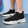 Summer 20252025 Large Size Mesh Shoes Breathable Fly-woven Socks Shoes One Pedal Lazy Shoes