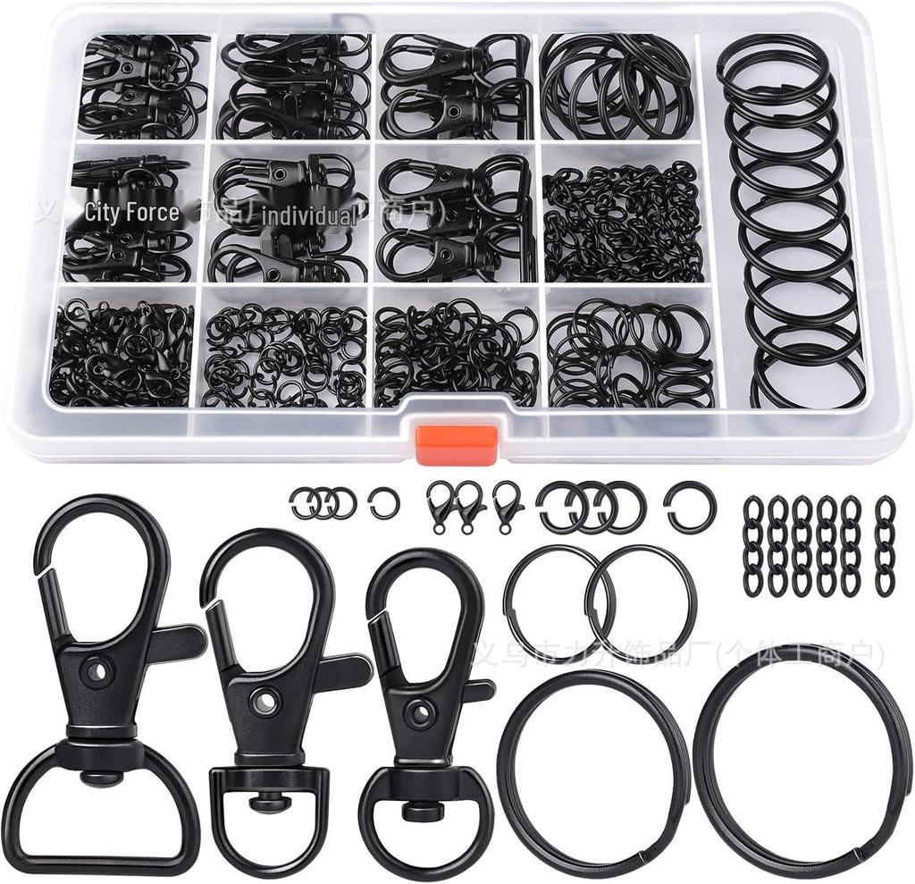 265PCS Keyring Clip & Lobster Clasp DIY Kit