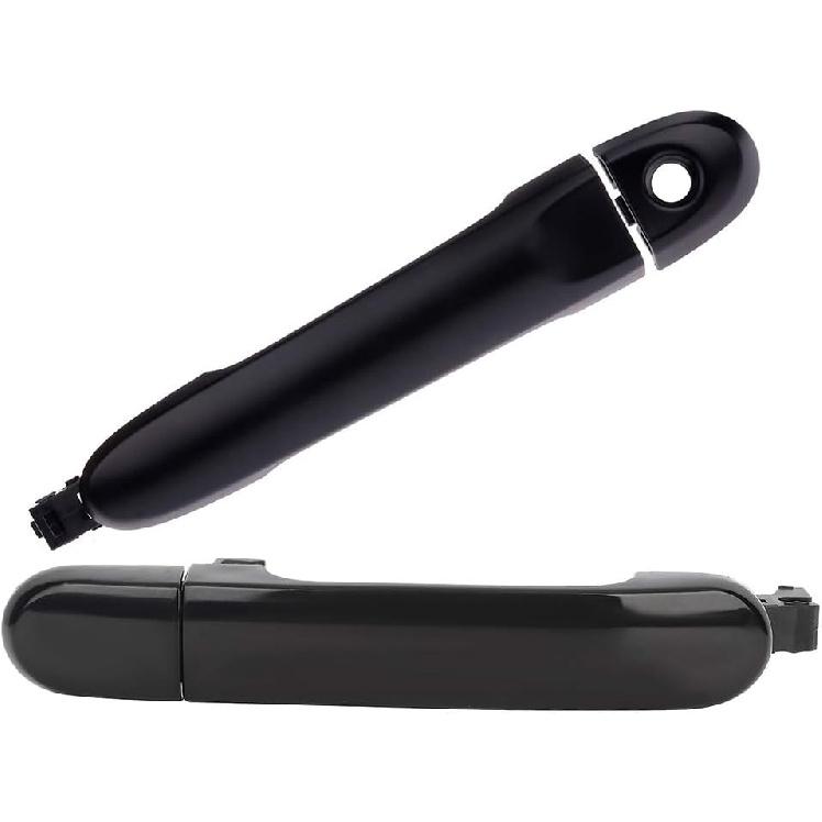 SCITOO Exterior Door Handle Fit For 2007-2012 for Nissan for Versa Black Exterior Driver Left Passenger Right Exterior 2pc Replace Handle