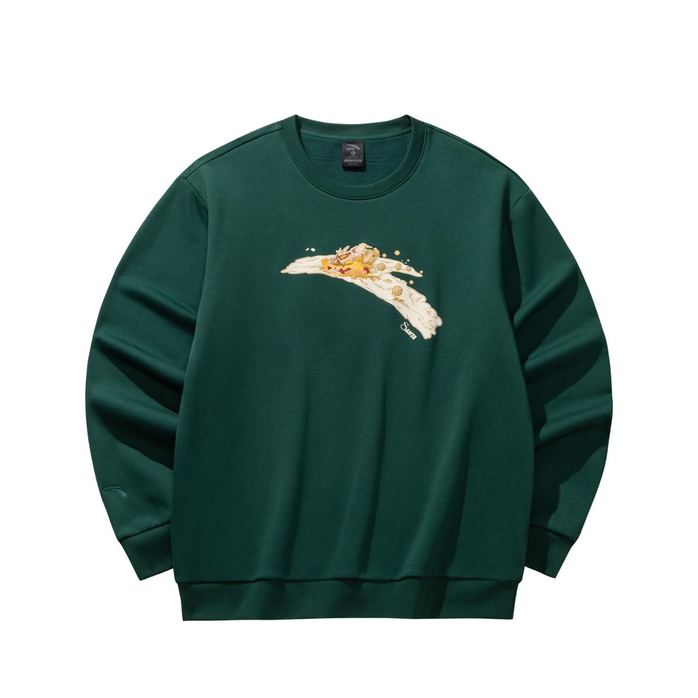 

Anta Autumn Basketball Trendy Versatile Crewneck Sweatshirt Unisex Sweatshirt 972541706-2 S