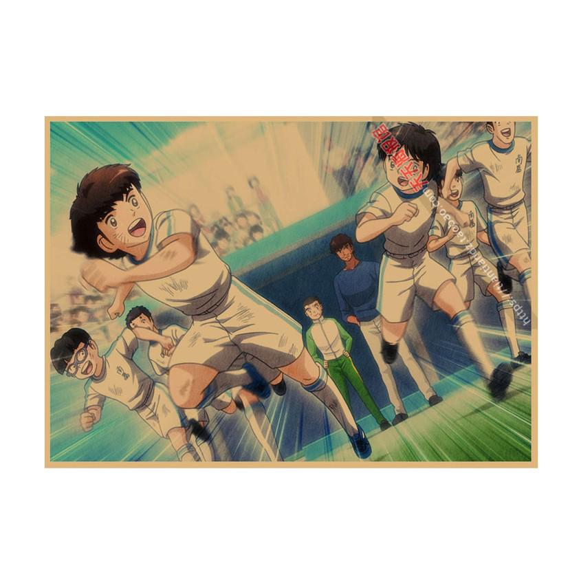 

Captain Tsubasa Anime Poster - Sky High Dormitory Decor, Children s Room Wall Art, Kraft Paper Mural 29.7X42cm (A3 size)