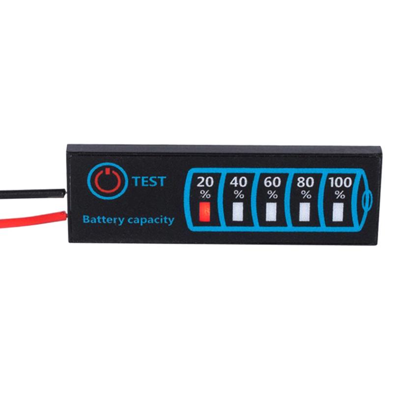 18650 Li-Ion Lipo Lithium 5-30V Lead Acid Battery Level Indicator Tester Lcd Display Meter Module Capacity Voltage Meter