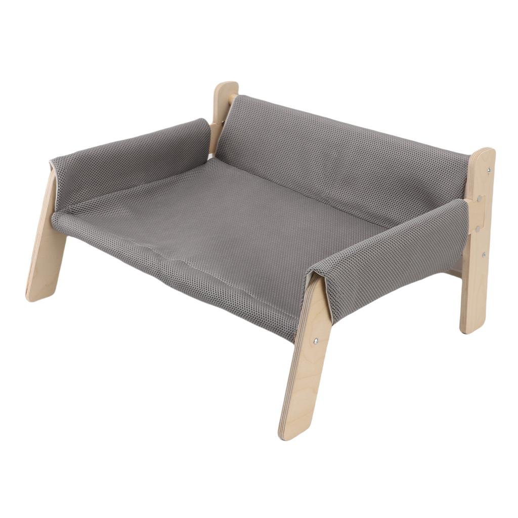 Elevated Cat Couch Wood Structure Stable Support Relaxing Strong Load Capacity Cat Sofa Bed for Home