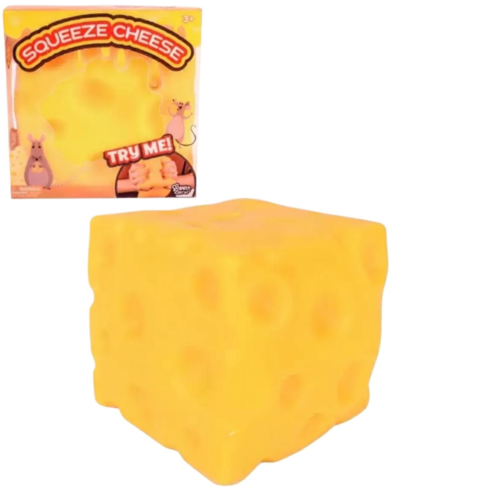 

Squeeze Cheese Soft Foam Stress Relief Toy Cubic Shape Slow Rising Squishy Sensory Fidget Toy for Hand Exercise and Anxiety Relief One Size