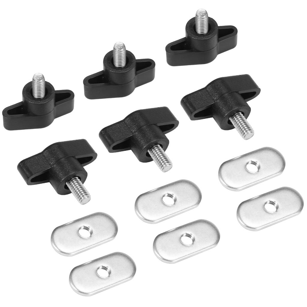 6 Sets Kayak Screws Nuts Hardware for Rail Canoe Kayak Track Mounting System Fishing Boat