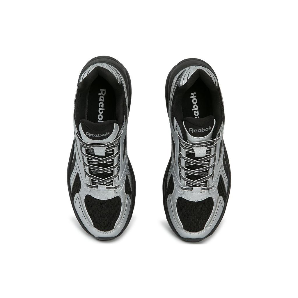 Reebok Premier Road 2.0 Casual Fashion Versatile Dad Shoes Low-Top Running Shoes Unisex Sneaker Black Silver 24FRC915U1GG8