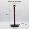 Nordic Woodcraft E27 Table Lamp Holder – LED Bedside Lamp Fixture Accessory.