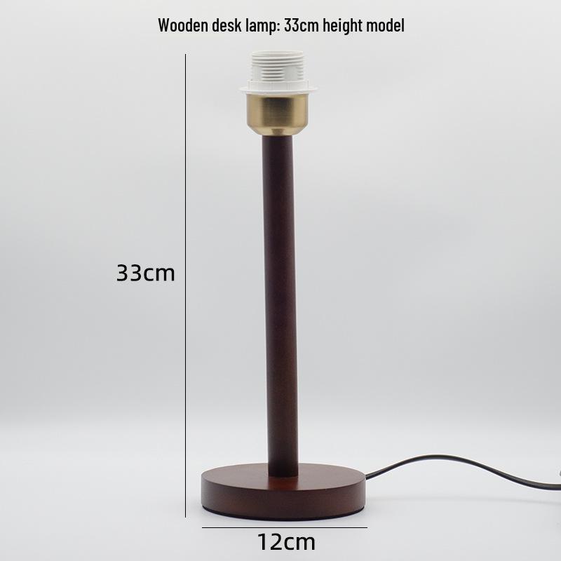 Nordic Woodcraft E27 Table Lamp Holder – LED Bedside Lamp Fixture Accessory.
