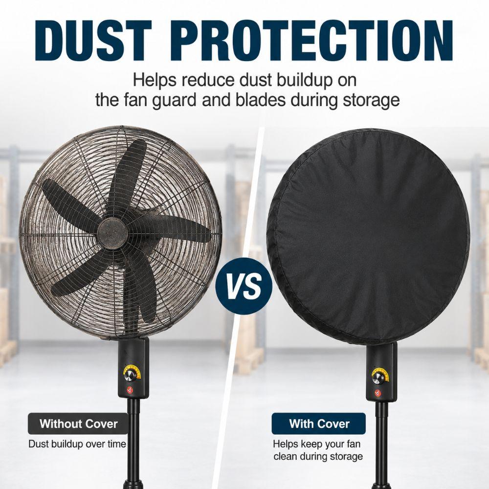 Reusable Wall Mount Fan Cover Polyester Electric Fan Protective Sleeve Fan Head Protector Factory