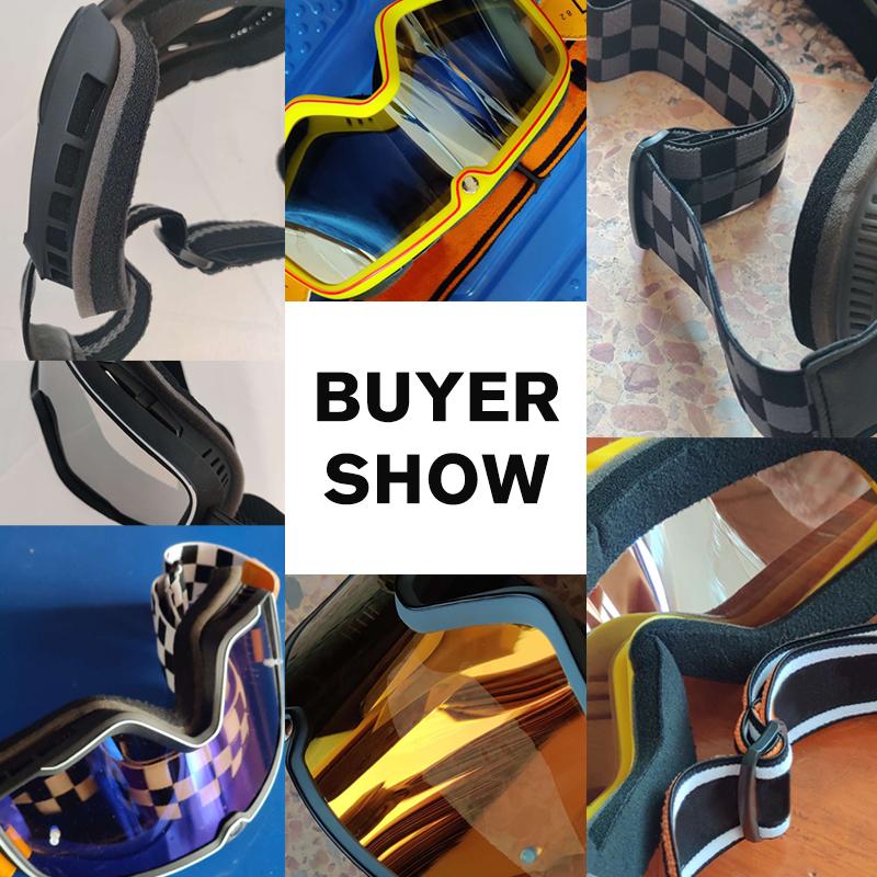 Vintage Fahrbrille Skibrille Sonnenbrille ATV-Brille Rutschfestes Band Anti-UV Cafe Racer Chopper Radfahren Rennen Kostenloser Versand