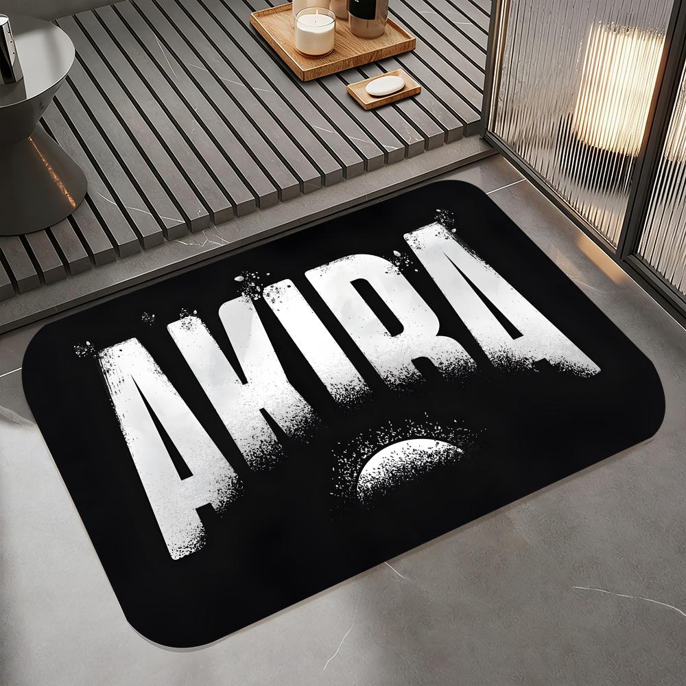 Fashion A-AKIRA Floor Mat Diatomite Bath Mat, Quick Dry Absorbent Non-Slip Door Mat