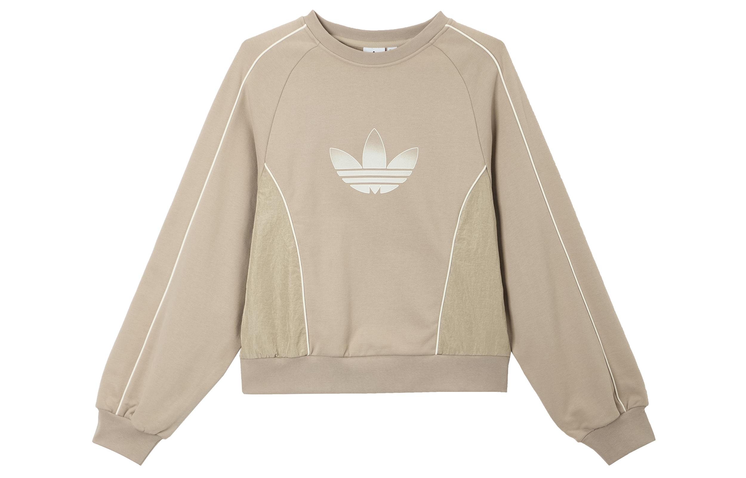 Adidas Originals AW24 Sweatshirt Women s Shadow Khaki Brown JN1646 XL