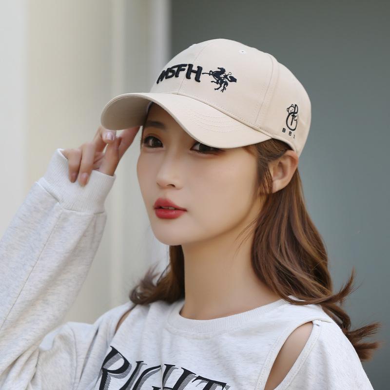 Hot shade and sun protection [Chinese embroidery stupid bear BBXFS] niche original design men's and women's trendy hats, hard top baseball caps