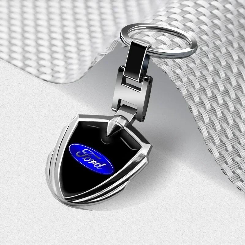 Car Sticker Ford New 2025 Hot High Quality Metal Car Keychain Car Key Ring Decoration Auto Accessories For Ford Focus 2 3 Mondeo