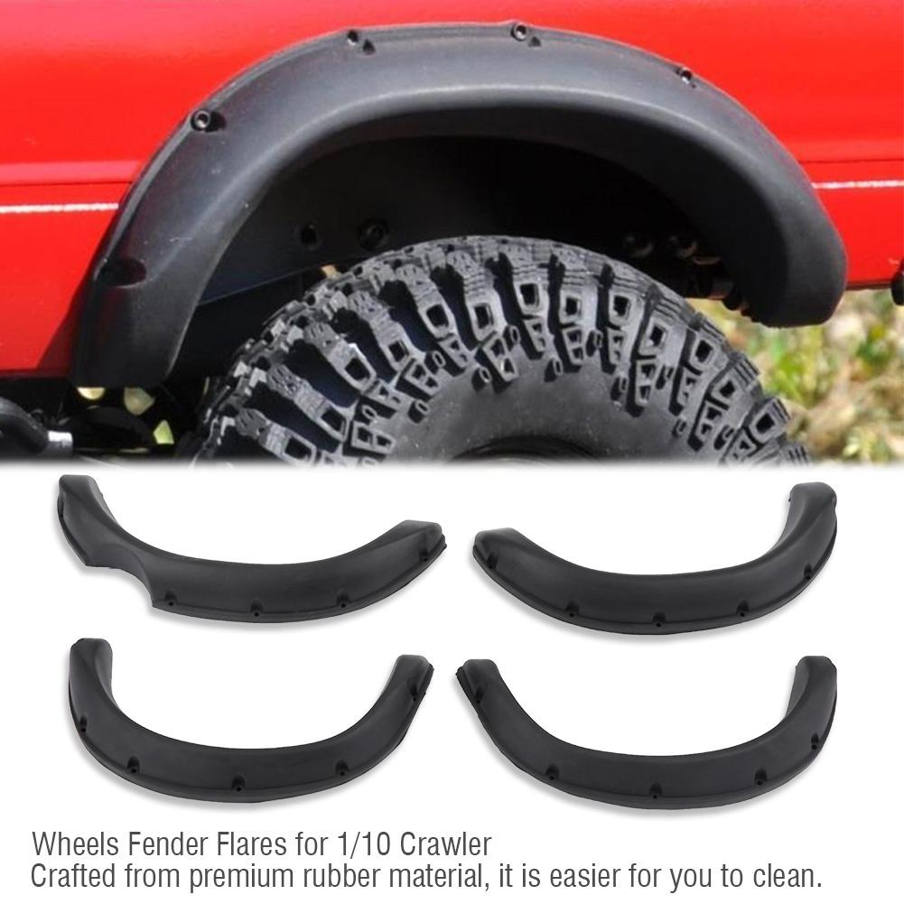 RC Car Rubber Wheels Fender Flares for Tamiya TF2 1 10 Scale Remote Control Crawler