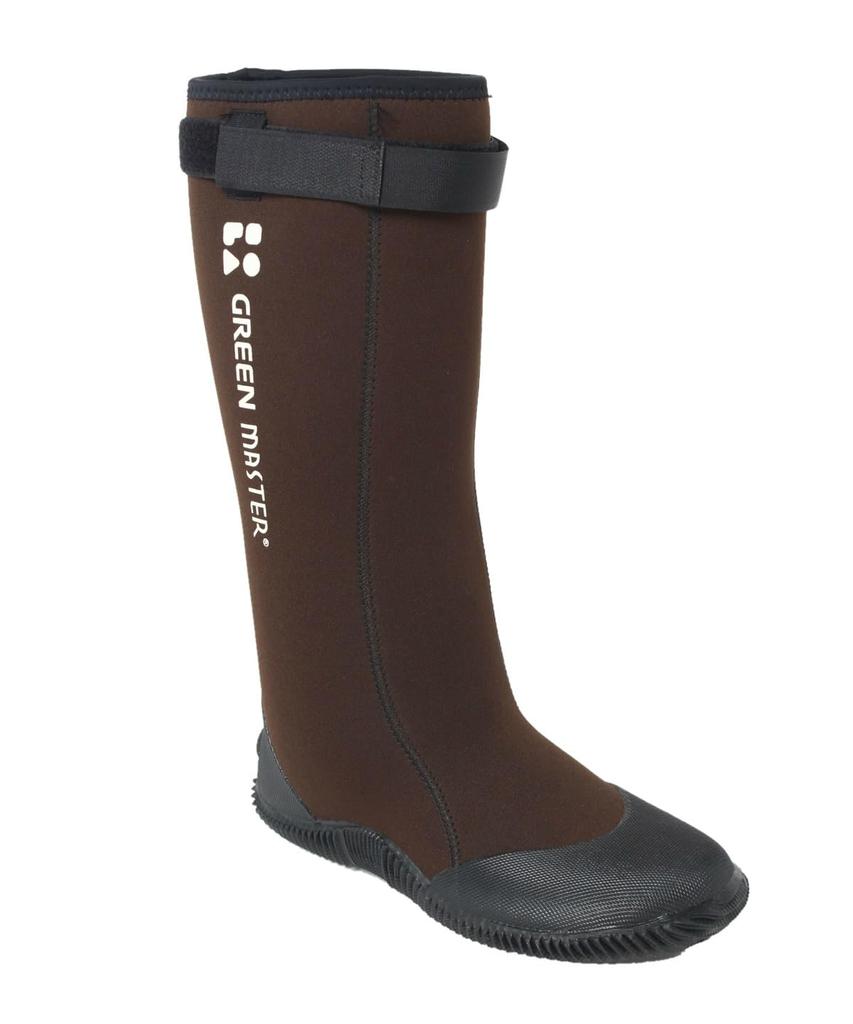 Foldable Rain Green Master Medium [Atom] [Green Master] Boots, Men's, GRMS-1, Brown, 24.5-25.5cm