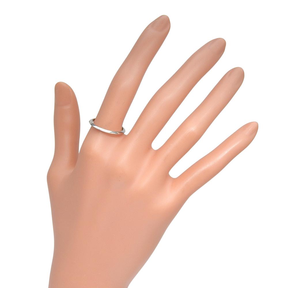 TIFFANY&Co. Knife edge Ring Pt950Platinum #7.8(US Size) 2.3g Women Used