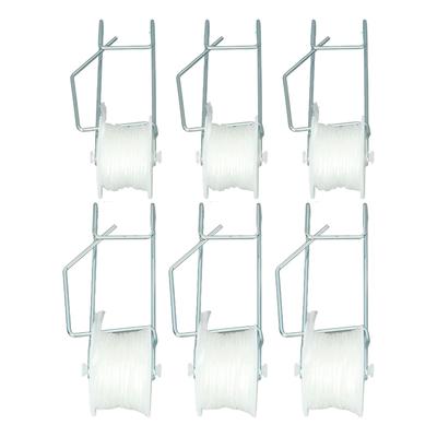 6PCS Tomato Support Hooks Greenhouse Tomato Roller Hooks Set Support Kit for Tomato Cherry 15 Meter