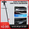 Samolepka na auto 4ks Logo auta Dveře Prevence nárazu Průhledný proužek Pro Teslas Model 3 Model S X Y Styl Roadster Invader Coil