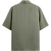 Zara Solid Color Casual Loose Short Sleeve Shirt Men Shirts Khaki 4432491-505
