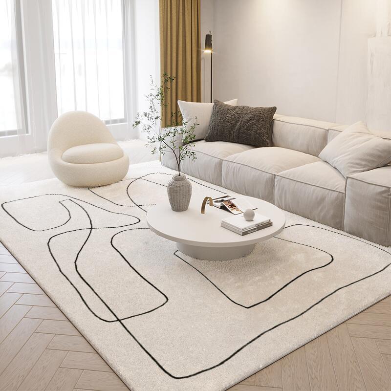 

Creative line design of wear-resistant and anti-slip carpet for soft plush living room and bedroom home decoration 60*90cm