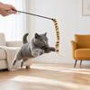 Cat Hunting Toy Funny Stick Toy, Toys for Indoor Cats, Interactive Pet Teaser Wand, Plush Kitten Toys, Play Exercise Striped Tail