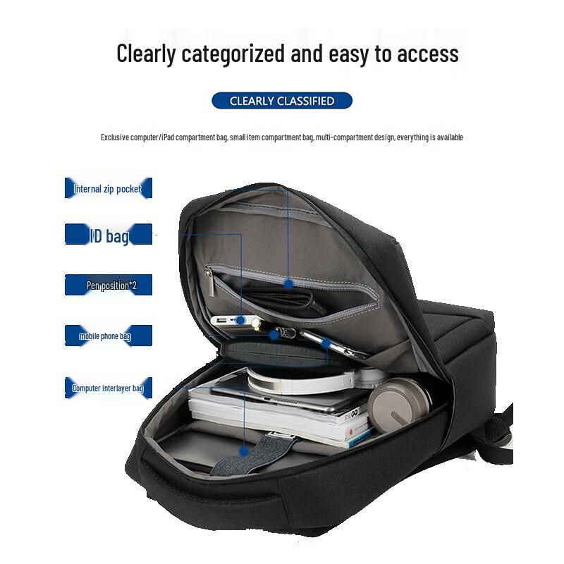 Lingjing Herren 16-Zoll Business-Laptop-Rucksack