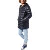 Reebok Hooded Solid Color Loose Mid-Length Down Jacket Men Outerwear Black DY6007