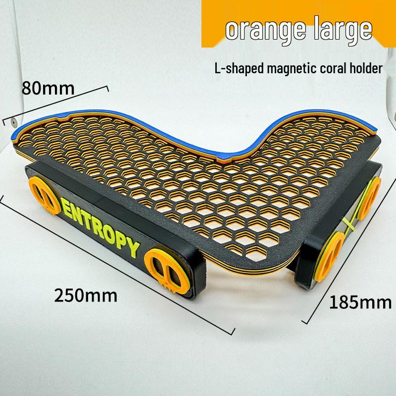 L-förmiger magnetischer Korallenständer mit fluoreszierendem Aquariumlicht und Acrylhalterung