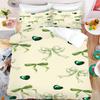 Bow Cartoon Anime Duvet Cover Set Kawaii Holiday Gifts Quilt Covers Pillowcase Set Kids Bedding Set Decor Queen King Size