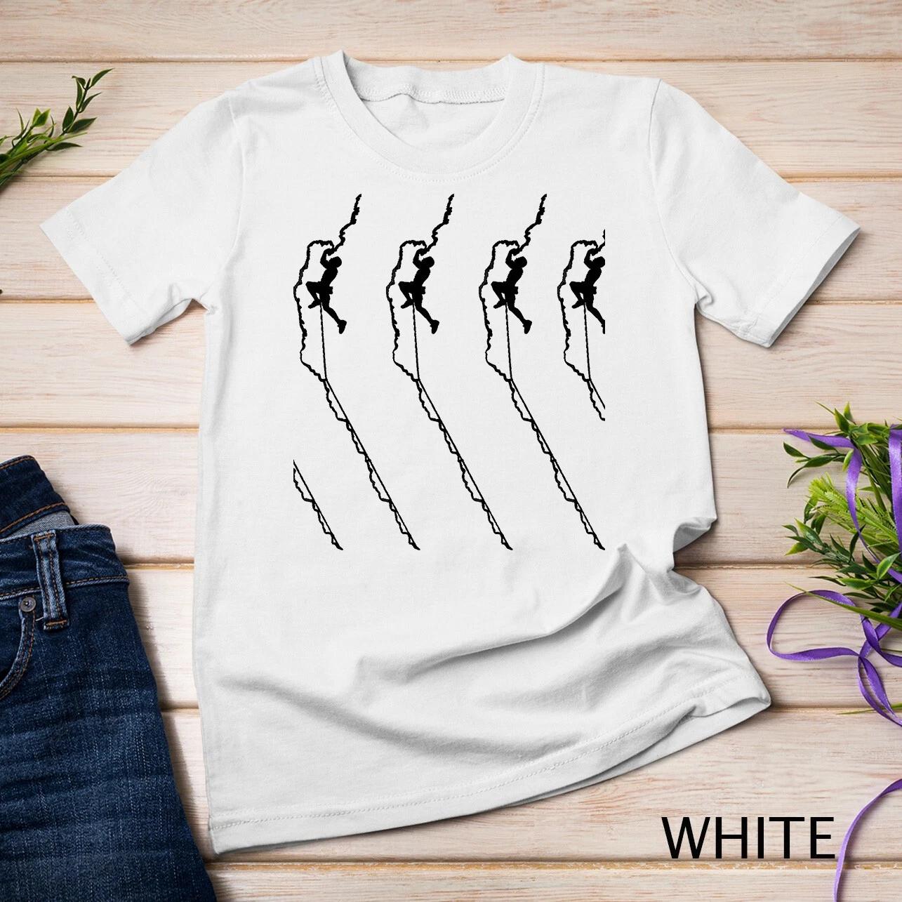 Climbing Shirt Rock Mountain Climber Bouldering Tee Gift Unisex T-shirt S