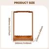 Wind Chime Stand Chinese Calligraphy Pen Holder Wooden Decor Desktop Accessory Windchime