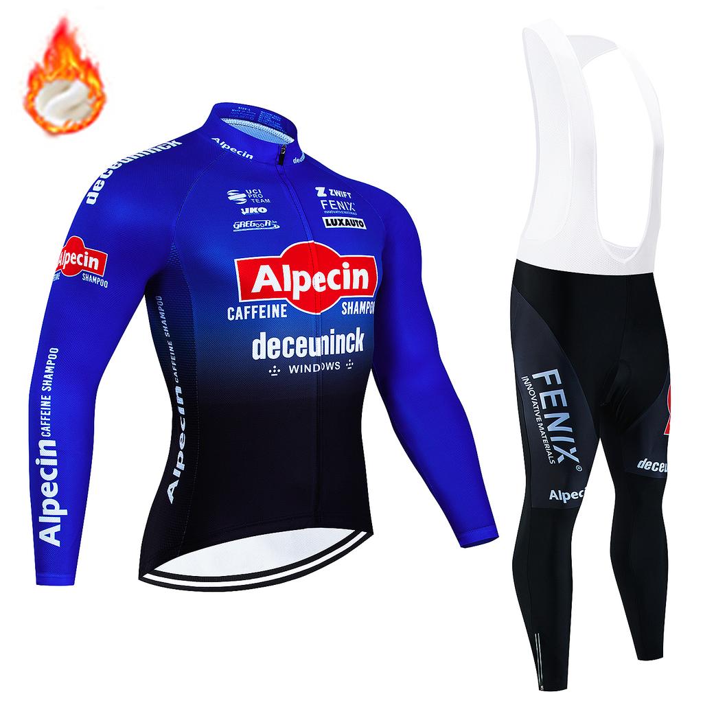 2026 Pro Team Winter Thermal Fleece Cycling Jersey Set Long Sleeve Bicycle Clothing MTB Bike Wear Maillot Ropa Ciclismo Cycling