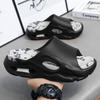 New Men's Sandals Big Size Thick-soled Lightweight Slippers Men's Fashionable Casual Sports Sandals Breathable Beach Shoes Men