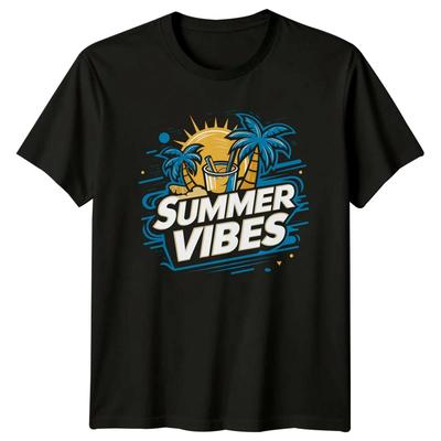 Summer Vibes T-Shirt Beach Vacation Summer Holiday Gift For Him And Her