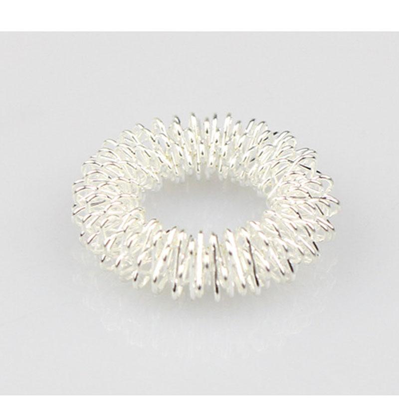 5Pcs Acupressure Rings Bracelets Massagers Set Spiky Sensory Finger Hand Wrist Massage Pain Relief Therapy