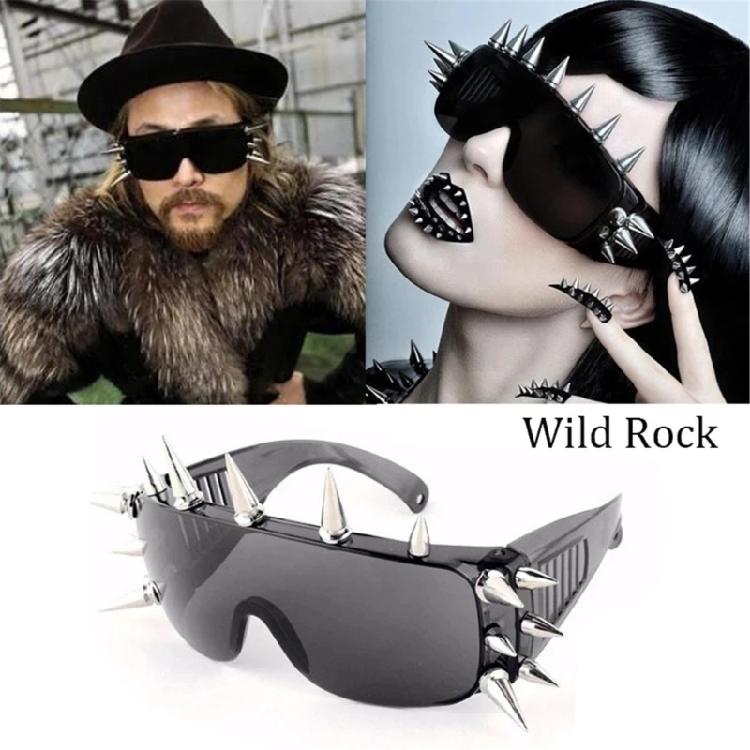 Trendy Spiked Novelty Club Sunglasses Bold Look for Shows, Cosplay, and More Photo Props