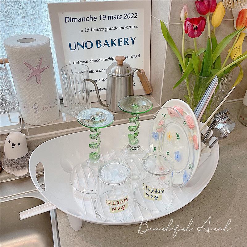 Пластиковая сушилка для посуды и органайзер для мисок тарелок столовых приборов и палочек для еды 1590₽