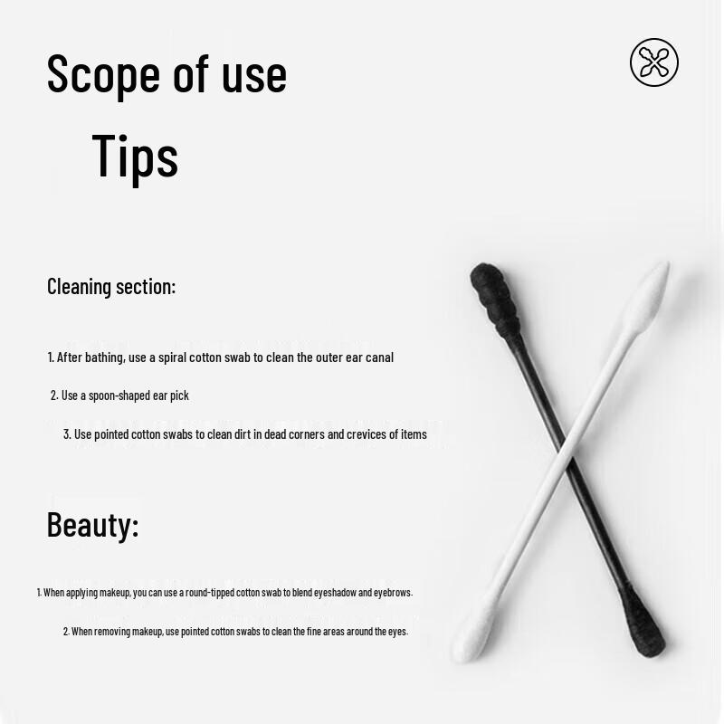 YOUAO Dual-Tip Cotton Swabs