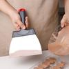 Large Size Chocolate Tempering Scraper Stainless Steel Chocolate Spatula Chocolate Shovel  Dough
