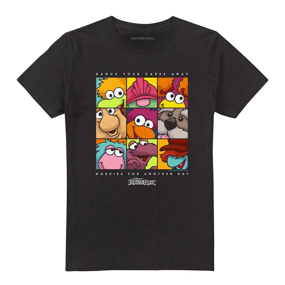 

Fraggle Rock Squared 100% Cotton T-shirt Mens Tees Top S-5XL, Black M