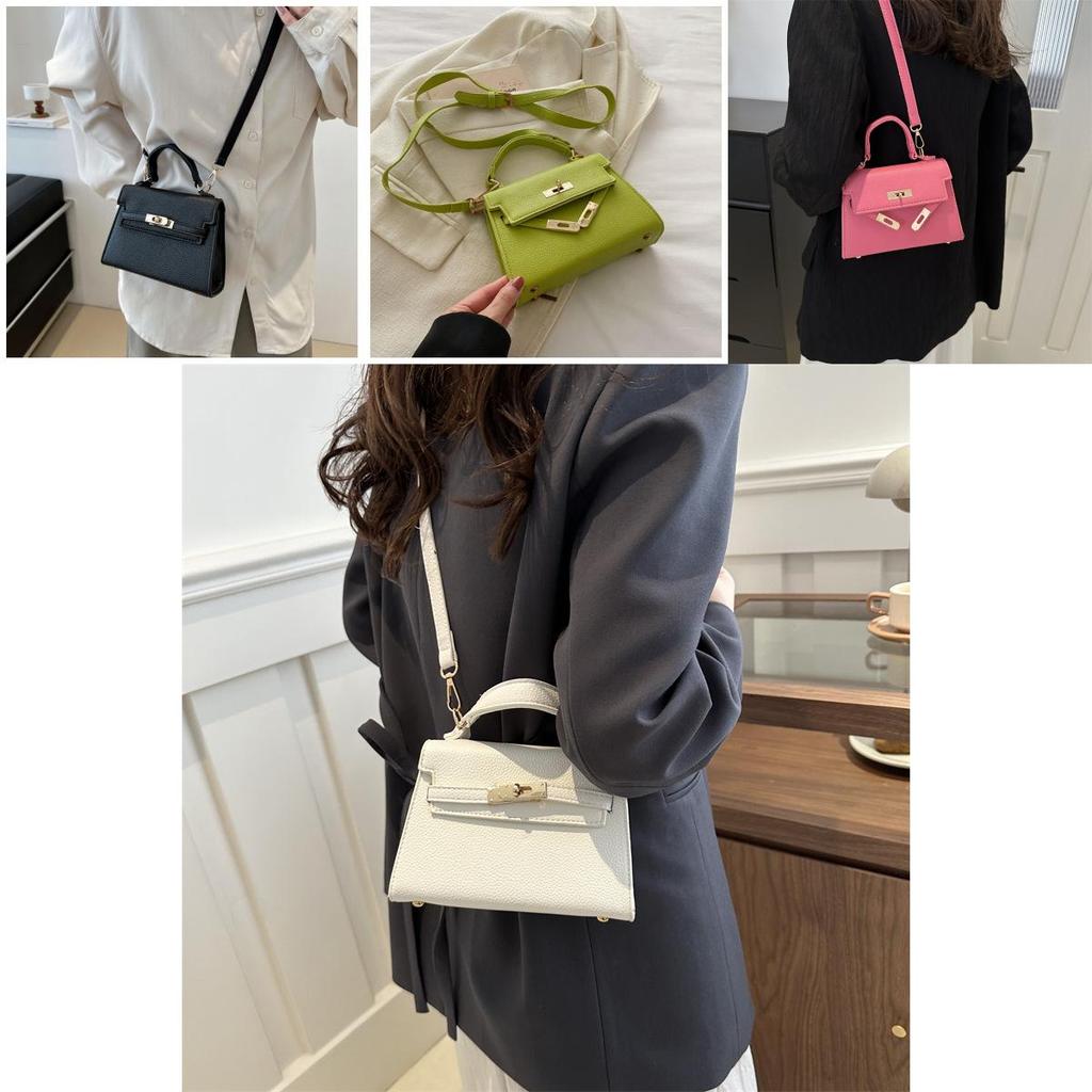 Retro Lässige Elegante Handtasche Damen 2024 Neue Koreanische Version Pendler Kleine Quadratische Tasche Mode Einzelne Umhängetasche