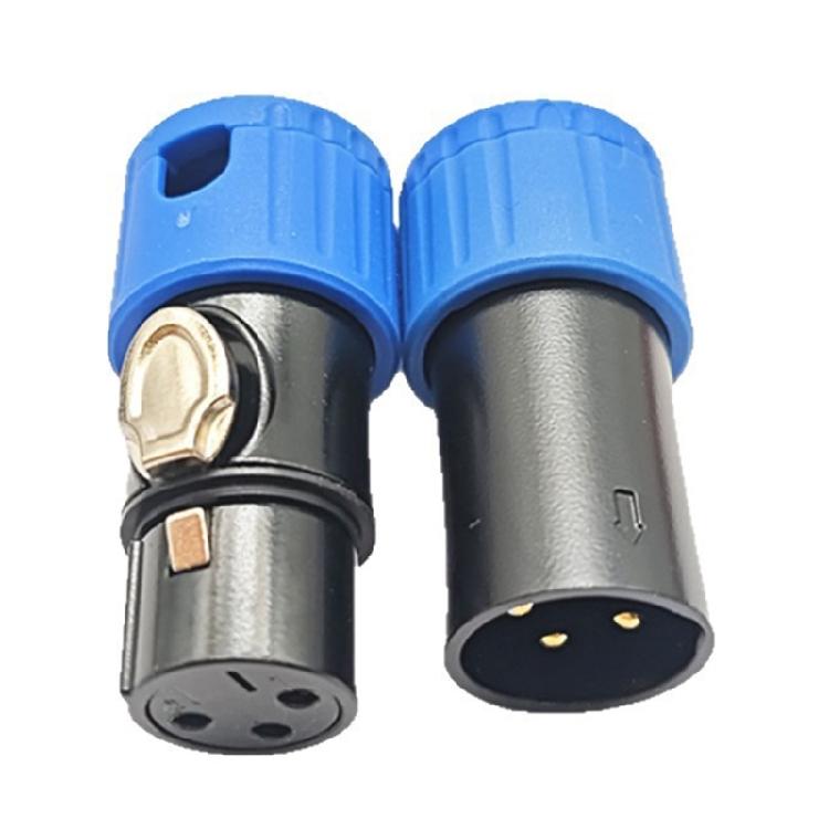 

Quick Connector 3Pin Microphone Connector 3Pin Male Female for Field Recording Mobile Equipment Recording Accessories синій