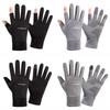 Herrenhandschuhe Winter warm und Samt Outdoor-Sportarten Zwei-Finger-Reithandschuhe wasserdicht und rutschfest Touchscreen Fahrhandschuhe Angelhandschuhe
