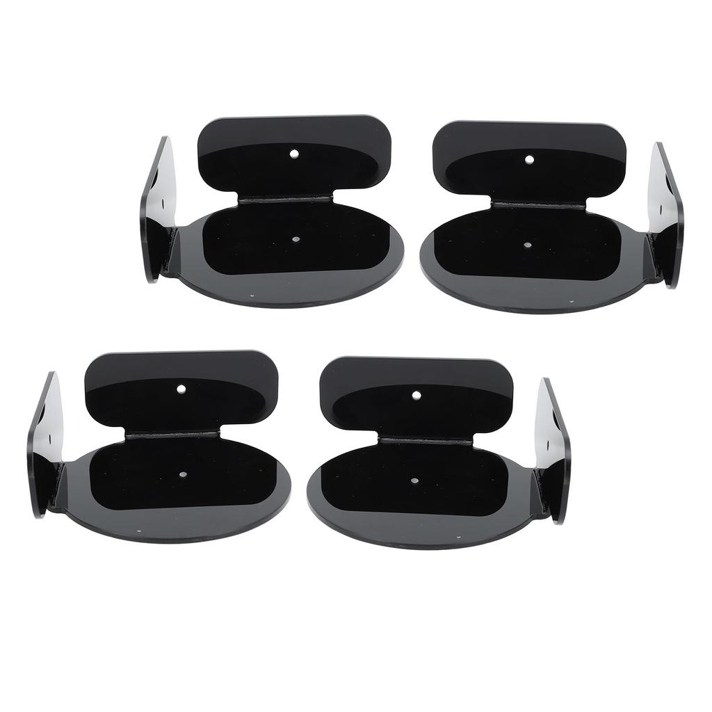 4Pcs Mini Circular Corner Shelf Space Saving Universal Wall Mount Floating Corner Shelf for