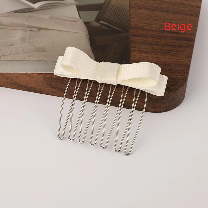1Pcs Korean Fashion Sweet Ballet Bowtie Hair Comb French Hairpin Girl Barrettes Sidebangs Hair Pin Female Hair Styling Decors