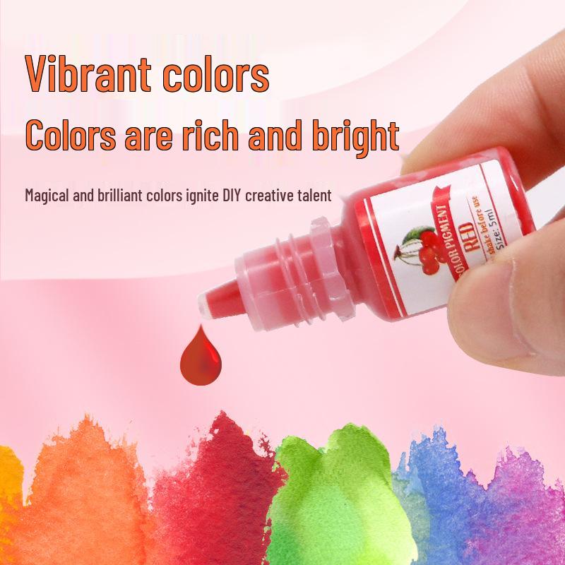 Essenza Colore Resina Epossidica ad Alta Concentrazione Seconda Generazione, 24 Colori, 5ml per Artigianato in Cristallo Fai-da-te