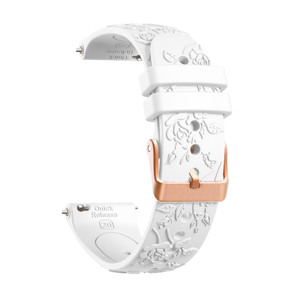 20 mm Damarmband i Silikon för Garmin Forerunner 170 170M 70 165 155 570 245 645 Venu 2Plus Venu SQ2 Vivoactive 6 5 3 Armband